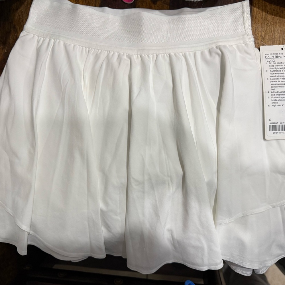 Lululemon Athletica White Skater Skirt